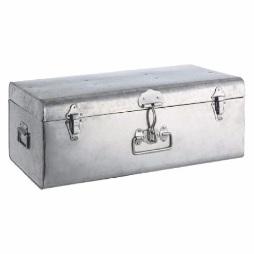 Metal Galvanized Trunk Box, For Bedding, Size : 56x38x22