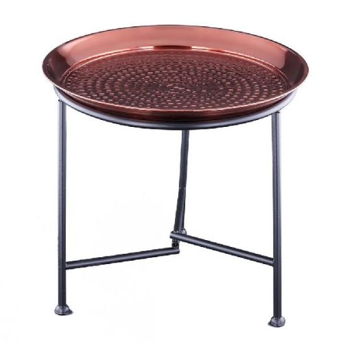 Hammered Tray With Stand
