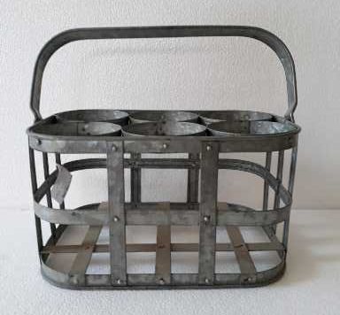 Metal Iron Bottle Caddy, For Tableware