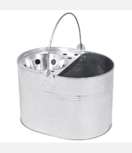 Metal Mop Bucket, Color : Galvanized