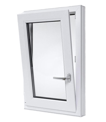 UPVC With Glass Tilt and Turn Window