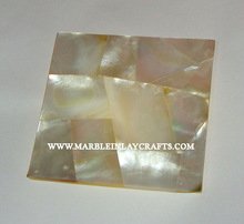 Handcrafted Marble Mother Of Pearl Tile, Technique : Handmade