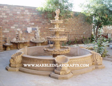 100% Natural Material Sandstone Garden Decorative Fountain