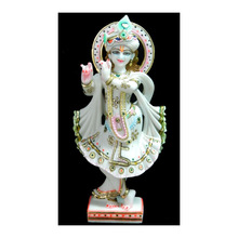 White Marble Krishna Statue