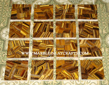 Wild Gold Tiger Eye Gemstone Tiles