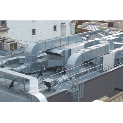 Marc Anton Galvanized Iron Air Conditioning Duct, Color : Metallic Grey