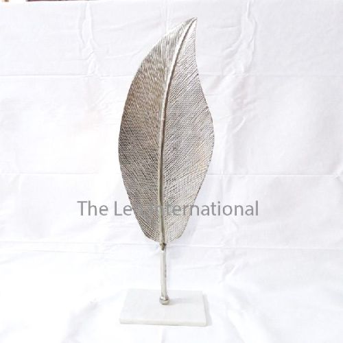 NICKEL Metal Aluminium Leaf Sculpture, Size : 67CM