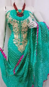 Chiffon Gota Patti Suits, Technics : Woven