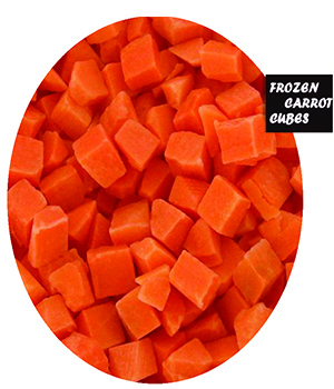 Frozen Carrot Cubes