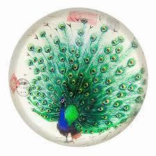 Peacock Paper Weight Crystal Ball, Style : Traditional