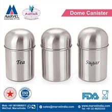 Metal Dome Canister, Certification : FDA, LFGB, SGS