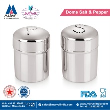 Metal Dome Salt and Pepper, Size : 6, 8 CM