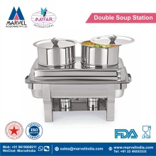 Metal Double Soup Station, Certification : FDA, LFGB, SGS