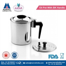 Oil Pot With Bakelite Handle, Certification : FDA, LFGB, SGS