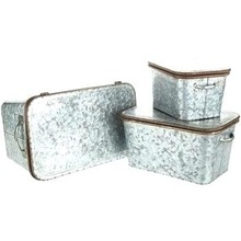 GALVANIZED UTILITY STORAGE BOX
