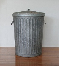 METAL TRASH GARBAGE CANS