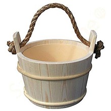 WOODEN FLOWER BUCKET