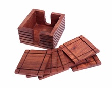 Rosewood Tea Coffee Bar Drinks Coasters