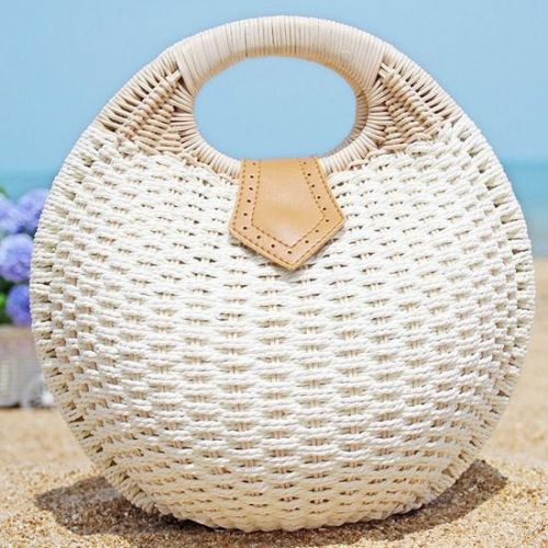 Round Cane Bags, Color : Natural