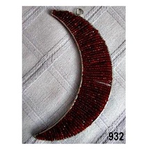 Iron Wire and Glass Beads Moon