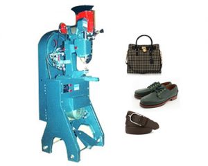 Single Channel C.I Casting Stand Eyeleting Machine