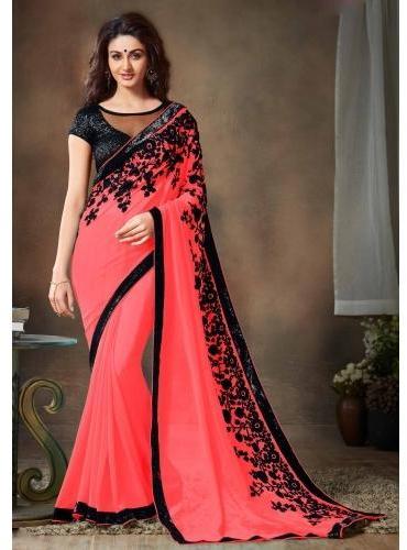 Designer sarees, Material : Soft Silk
