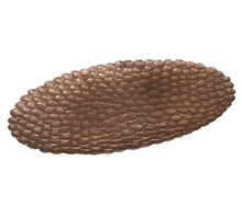 Copper Oval Shaped Decorative Platter