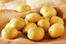 Round Fresh Potatoes