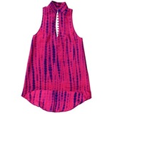 Sleeveless CASUAL TIE DYE SUMMER TOP, Feature : Breathable, Plus Size, Washab