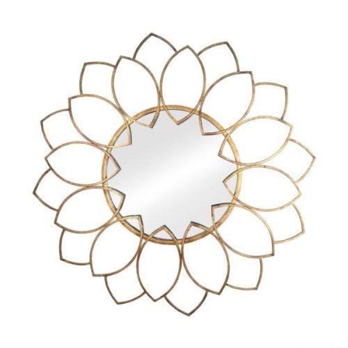 GOLDEN PETALS DECORATIVE MIRROR