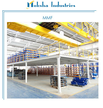 Mezzanine Floor, Color : Blue and orange