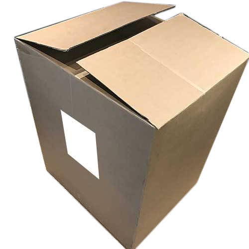 Square Kraft Paper Cardboard Corrugated Box, For Personal Care, Pattern : Plain, Printed