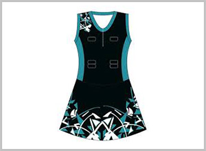 Black Custom Netball Dress, Size : XL