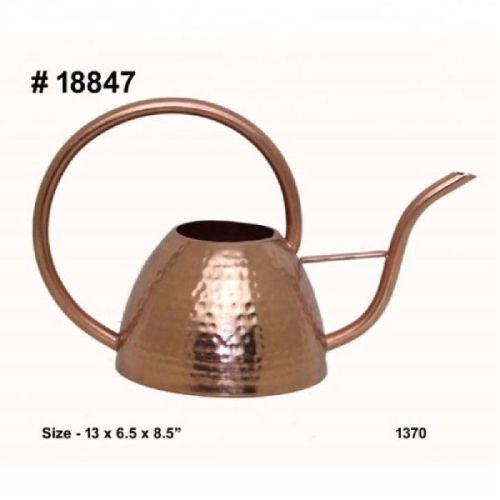Metal Gold Hammered Watering Can, For Garden Accessories, Size : 12 Inch