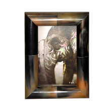 Natural Horn and Wood Photo Frame, Size : Customized