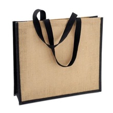 KVRINTEXX Cotton Jute Shopping Bag, Color : Natural