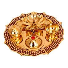 Brass Pooja Aarti Thali, Feature : Eco Friendly