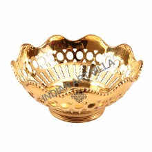 Brass Small Fruit Bowl Katori, For Drinking/Tableware, Size : 2.5' X 5.2'(INCH)