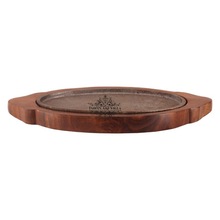 Iron Sizzler Wooden Base Serveware