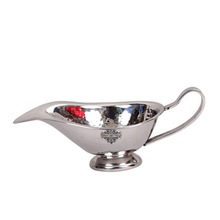 Steel Hammered Sauce Boat, For Serving/Tableware, Loading Capacity : Approx 7 Oz