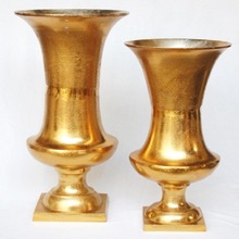 Aluminum Antique Gold Vases