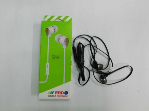 ERD HF-20 Flat Mobile Earphones With MIC 3.5mm Jack