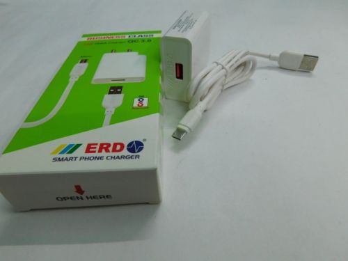 ERD TC-100 Micro 24W 3A White USB Turbo Charger