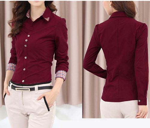 Plain Ladies Shirts, Size : M, XL