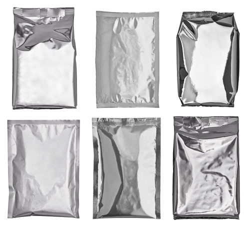 Ractangular Plain Silver Pouch, For Food Industry, Size : 12 X 14 Inches Approx