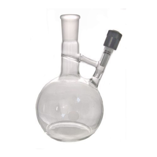 100ml Glass Straus Flask, For Chemical Laboratory, Color : Transparent
