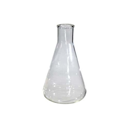 Borosilicate Glass 500ml Conical Flask, For Chemical Laboratory, Color : Transparent