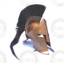 18 Gauge Solid Steel King Leonidas Spartan Helmet