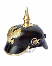 Leather German Pickelhaube Armor Helmet, Style : Antique Imitation