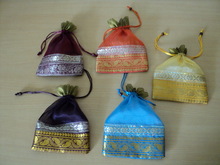 New Potli Silk Zari Coins Purses, Size : 3-4 Inch